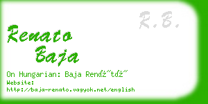 renato baja business card